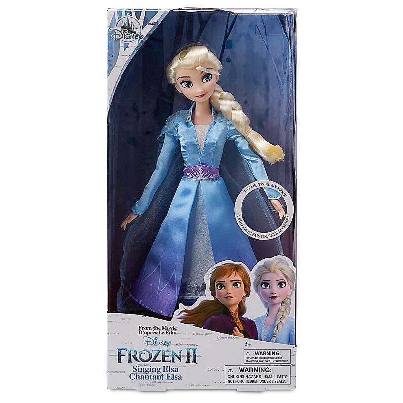 Disney Frozen Singing Elsa Fashion Doll with Music Wearing Blue Dress E6852 for sale online 