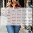 thumbnail image 3 of Ghalytn Women Buffalo Plaid Button Down Shirt Lapel Collar Roll Up Long Sleeve Curved Hem Casual Blouse, 3 of 9