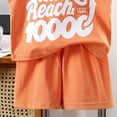thumbnail image 4 of Kogui Toddler Boy Vacation Outfit Boy's 2 Piece Cute Outfits Short Sleeve Tees and Casual Shorts Teen Boy Clothes 6T 7T (Orange,6-7 Years), 4 of 4