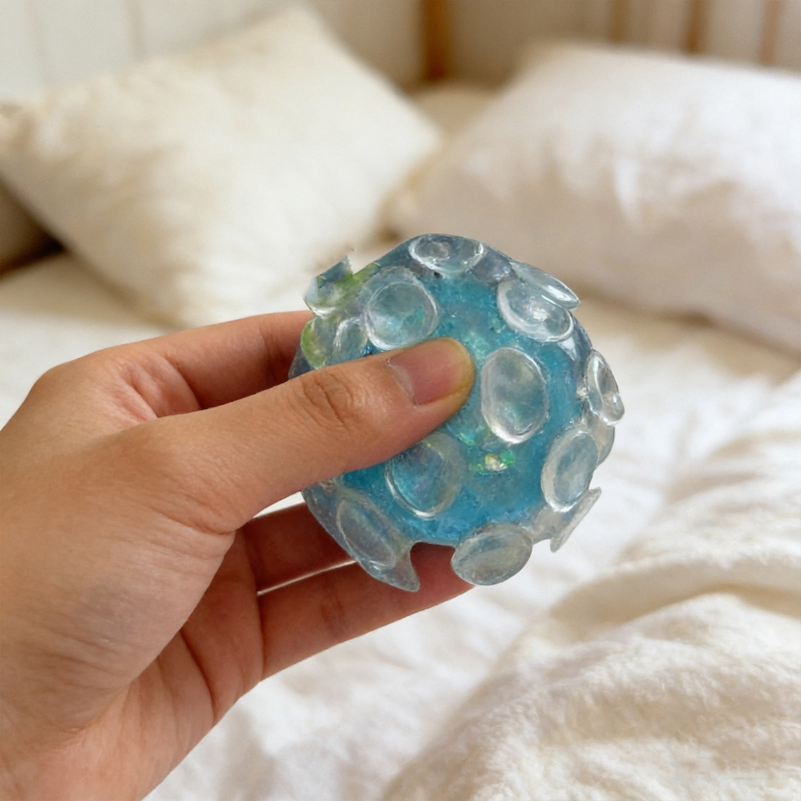 Fufafayo Dumpling Ball SensoryToysFor Adults, Stress Relief Decompression Dough, Cute Stuffed Bun Dough Ball, Soft Squeeze FidgetToysFor Anxiety Office Home Decor