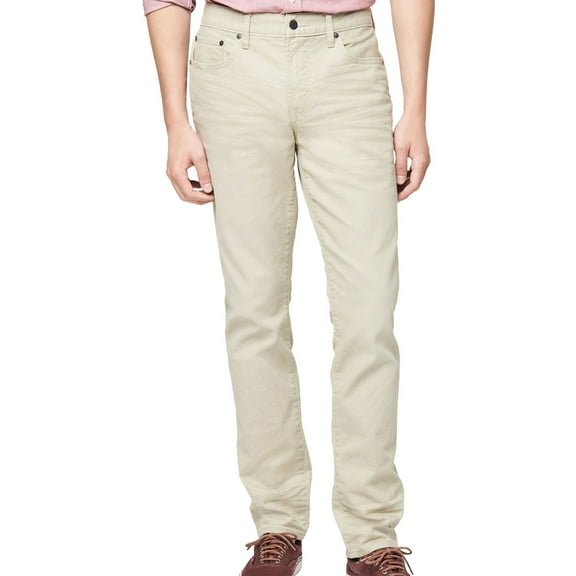 Aeropostale Mens Twill Casual Chino Pants, Beige, 28W x 30L