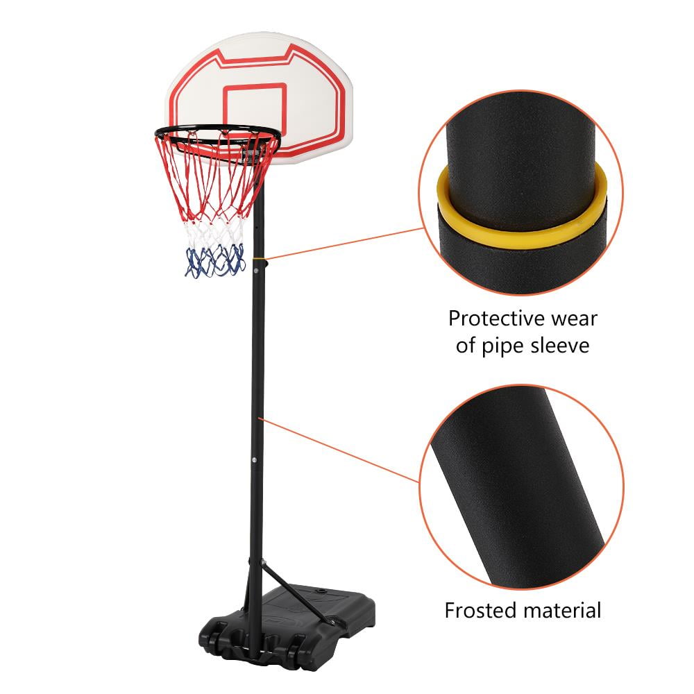 8ft+Adjustable+Basketball+Hoop+System+Stand+Kid+Indoor+Outdoor+Net+Goal+W%2Fwheels  for sale online