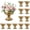 Gold-12Pcs, variant on Set of 12 Gold Vintage Urn Vases, 6.6 Inch Small Pedestal Metal Vase, Classic Gold Vase for Wedding Centerpieces, Party, Home and Anniversary Table Decor