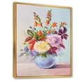 thumbnail image 4 of Still Life With Asters On Colorful Flowers In Vase 30 in x 40 in Framed Painting Canvas Art Print, by Designart, 4 of 5