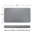 thumbnail image 2 of Alfombrilla de silicona para secar platos MicoYang, gris, 4 x L, 81 cm x 46 cm, 2 of 9