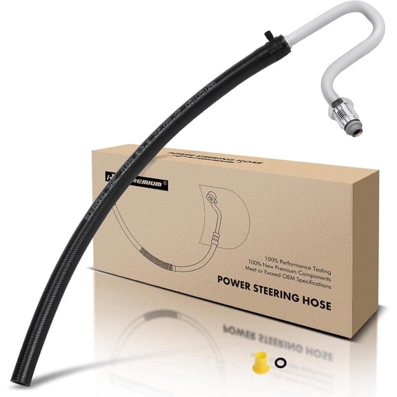 A-Premium Power Steering Return Hose Line Assembly Compatible with Chevrolet, GMC Models - Tahoe, Suburban 1500, Blazer, Yukon, with O-ring, Gear/Rack Pinion To Reservoir