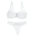thumbnail image 2 of Censtreet Women Push Up Bras and Panty Set Plus Size Underwire Padded Bras, 2 of 3