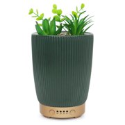 Earnest Living Essential Oil Diffusers Plant Home Scent Aroma Green Ceramic 100ml Timer Night Lights