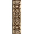thumbnail image 1 of Unique Loom Kashan Traditional Floral Area Rug, 2 Feet 2 Inch x 8 Feet 2 Inch, Brown/Ivory, 1 of 1