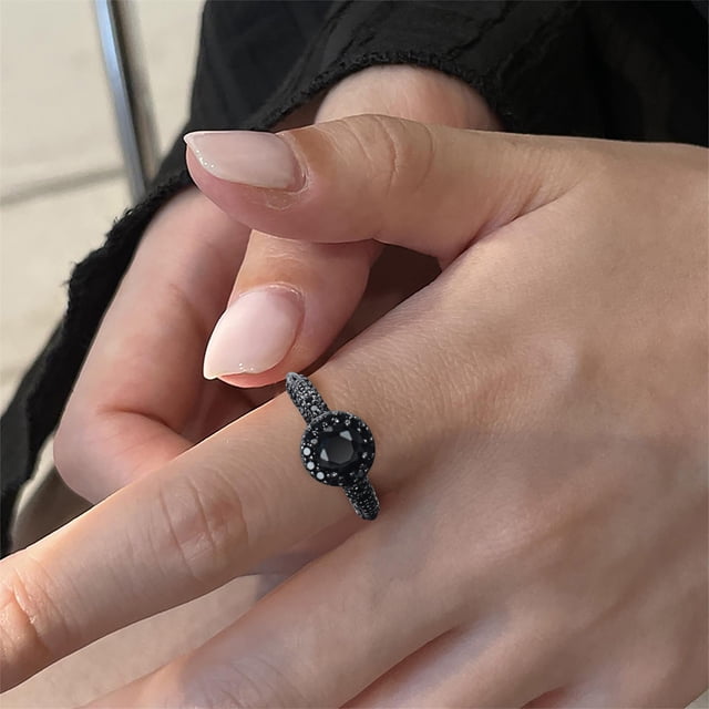 WIFKLSIIPG Enhance Your Style with The Exquisite 6MM Copper Black Ring A Distinctive and Fashion Forward Choice