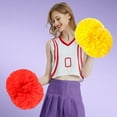 thumbnail image 5 of Professional Cheer Poms PE Crafted Flowers Cheer Poms Logo-Ready for Squads Cheer Poms Competition-Grade 5-Inch, 5 of 8
