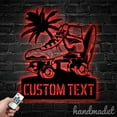 thumbnail image 4 of Handmadetneonsign Personalized Roller Skate Metal Wall Art LED Light, Custom Skater Sign Home, 4 of 5