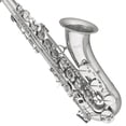 thumbnail image 4 of Mendini by Cecilio Tenor Saxophone, L+92D B Flat, Case, Tuner, Mouthpiece, Nickel, 4 of 4