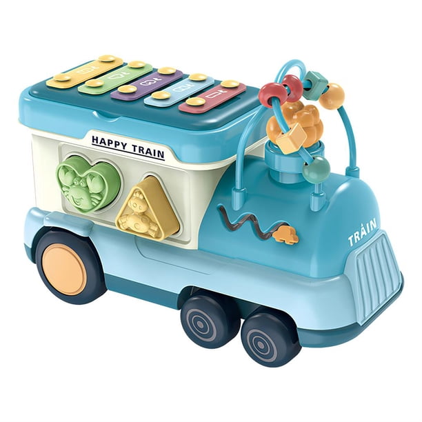 Autobús Musical Percusión Juguetes Educativos De Instrumentos Musicales Instrumento Colorido Juguetes De Coche Sonajeros Móviles Juguetes Con Sonido matsuzay FN003350-01