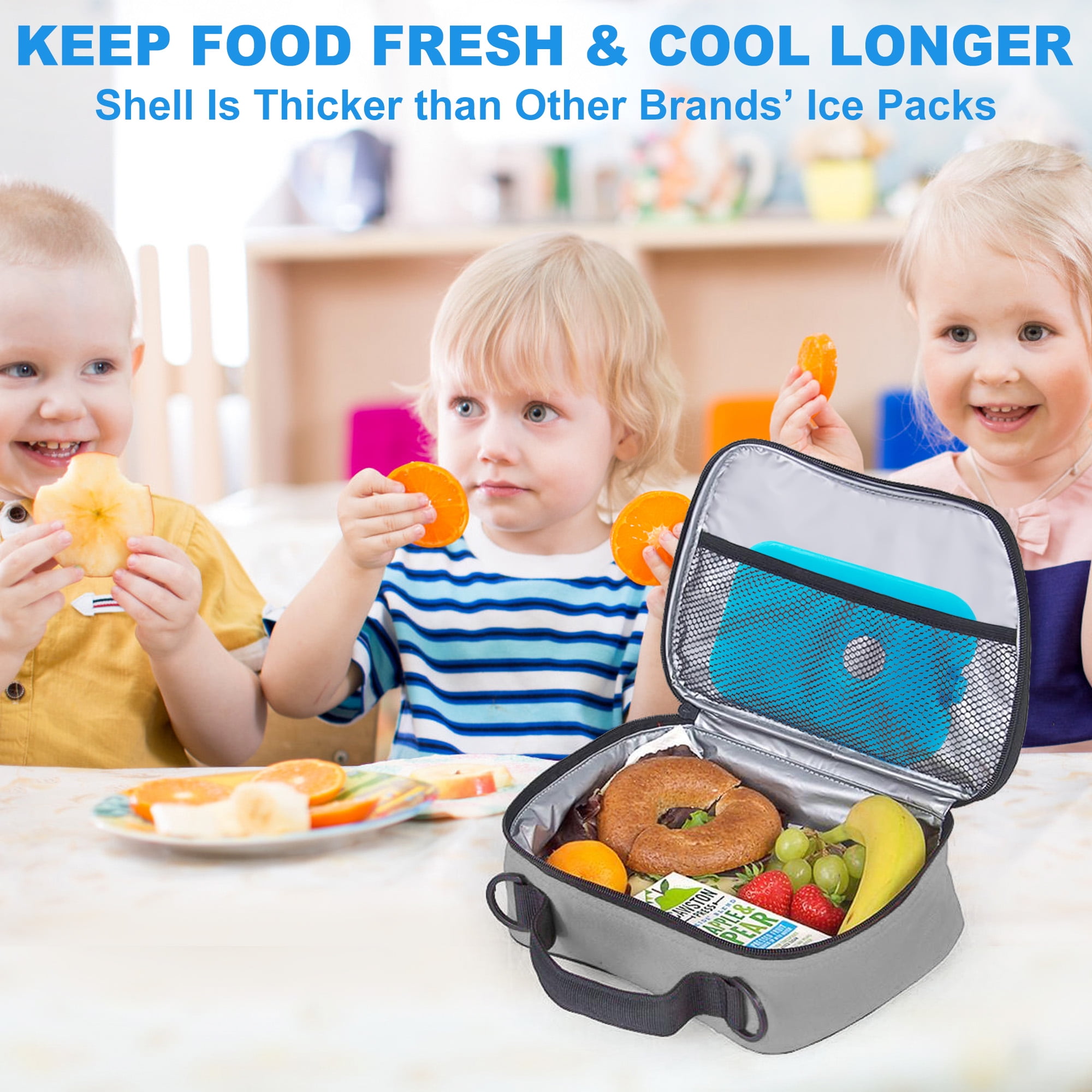ViLoSa Ice Packs Lunch Box and Cooler Reusable ice Pack Kids Keeps Food  Cool Longer time Large ice P…See more ViLoSa Ice Packs Lunch Box and Cooler