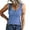 Blue, variant on WTXUE Camisole Tops for Women Button Women Sleeveless Top Casual Round Knit Shirt Vest Neck Solid Splice Women's Tanks &, Red Large