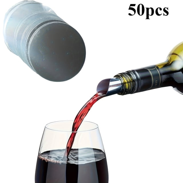 Discos para servir vino reutilizables, 50 unidades