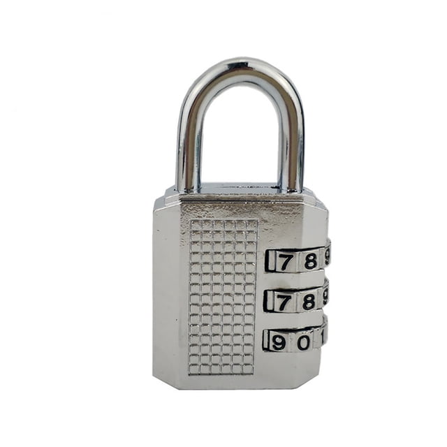 Password Padlock,Combination Lock Waterproof 3 Luggage Lock Combination Padlock Performance Driven
