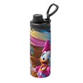 thumbnail image 1 of Botella de agua aislada Daisy Sports de acero inoxidable, portátil, para exteriores, para viajes, fitness, estudiantes, talla única., 1 of 7
