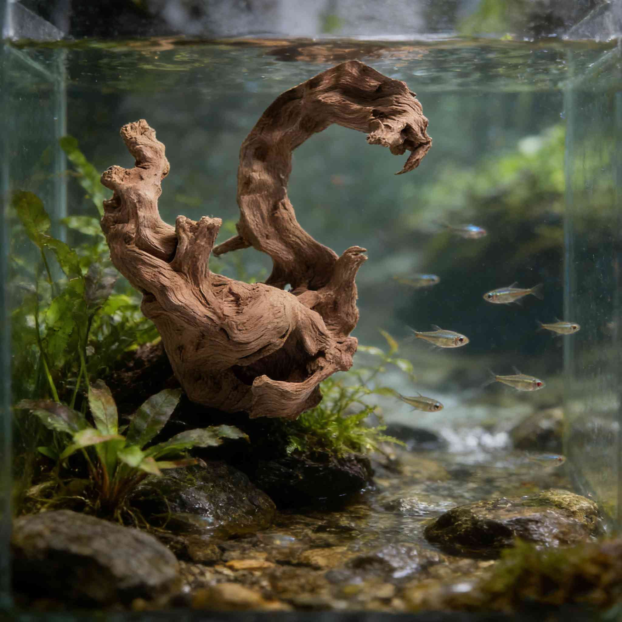 3Pcs Real Natural Driftwood for Aquarium, 5.9"-10" Aquarium Decor Wood Freshwater Fish Tank Reptile Driftwood Branch