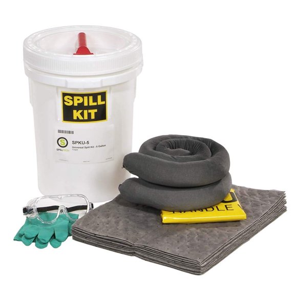 SpillTech Universal Spill Kit, 5 Gallon, 23 Pieces (SPKU-5)