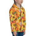 thumbnail image 5 of Pofeuu Pumpkins And Sunflowers Print Teenage Zipper Hoodie Sweatshirts Hooded Casual Jackets With Pocket For Boys Girls-Small, 5 of 6
