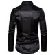 thumbnail image 2 of Camisas De Vestir Para Hombre Manga Larga Camisa de blusa de manga larga con cuello vuelto y botones para hombre (Black, M), 2 of 4