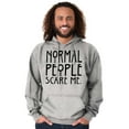 thumbnail image 5 of Normal People Scare Me Tales Horror Hoodie Sweatshirt Women Men Brisco Brands X, 5 of 6