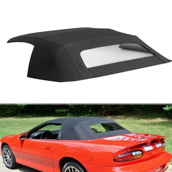 BoardRoad Upper Convertible Soft Top Plastic Window Fit For 1994-2002 Chevrolet Camaro