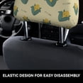 thumbnail image 6 of 2 PCS Car Headrest Cover, Cute Corn Pine Green Leaves Soft Car Seat Head Rest Cover Protector Interior Car Accessories Seat Covers for Cars Truck Auto Only Covers, 6 of 8