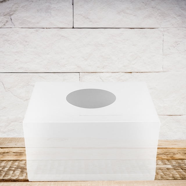 VERDANVERSE Transparent PP Raffle Box Multifunctional Donation and Box for Storage Use 9.5x5.5x4.5 Inches