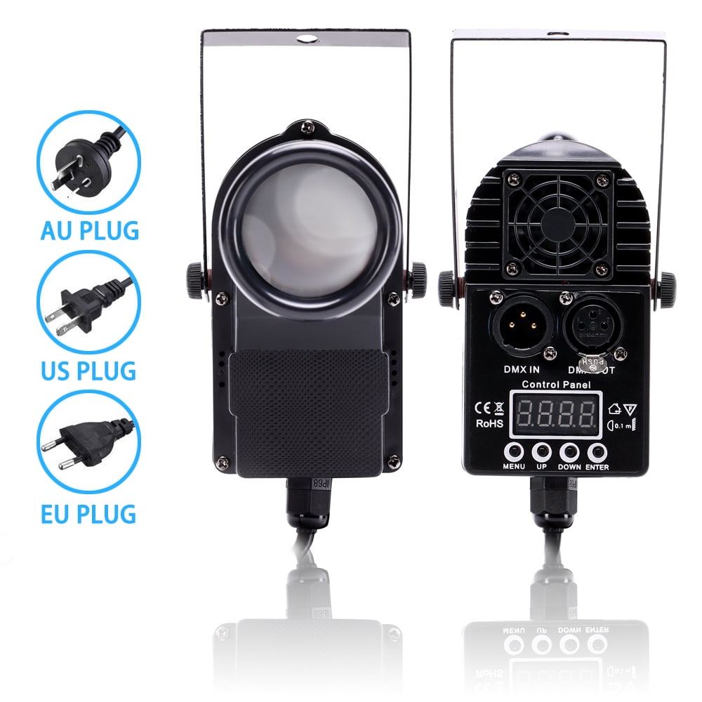 JAJALUYA 1Pack Cylindrical RGBW DMX Pinspot Light, Sound-Activated Stage Lighting for DJ Party Disco KTV