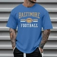 Mens Fashion Casual Rugby City Name Printed Short Sleeved Tshirt Men