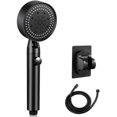 thumbnail image 1 of AIR-Shower Head with Hose, Handheld High Pressure RV Water Saving On Off Switch Detachable Removable Hand Held Showerhead Set with Holder - Black, 1 of 4
