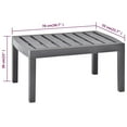 thumbnail image 3 of vidaXL Garden Table Mocha 78x55x38 cm Plastic, 3 of 3
