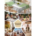 thumbnail image 5 of Sage Green Table Cloth 52x70 Inch Rectangle, Gray Graffiti Color Blocks Abstract Art Geometric Waterproof Tablecloth Washable Table Cover for Party Picnic Dinner Decor, 5 of 9