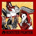 thumbnail image 2 of Mens Rooster Fighter Bird Fight Panels T Shirt, 2 of 5