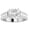 platinum, variant on 14K White Gold 3 Carat LAB GROWN DIAMOND Contemporary Channel Set Princess And Pave Round Cut Cushion Cut Diamond Engagement Ring (E-F Color VS2-SI1 Clarity 2 Ct Center)