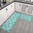 thumbnail image 2 of Pioneer Flower Floral Print Pattern Kitchen Rugs Sets Of 2, Anti Fatigue Non Slip Washable Floor Mats for Kitchen Sink Laundry, 17X30 Inch + 17X47 Inch, 2 of 6