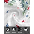 thumbnail image 7 of 4th of July Cloth Napkins Set of 6 Reusable Dinner Napkins, Independence Day Star Leaves Gray Plaid Cocktail Napkin Washable Table Napkins for Wedding/Holiday Party/Baby Shower 20"x20", 7 of 7