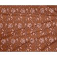 thumbnail image 4 of oneOone Polyester Lycra Fabric Leaves & Floral Block Printed Fabric 1 Yard 56 Inch Wide, 4 of 4