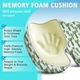 thumbnail image 5 of Premium Cactus Pattern Memory Foam Seat Cushion Ergonomic Chair Pad for Office Chair, Car, Airplane & Bleachers Sciatica, Tailbone Hip & Back Pain Relief - Chair Cushion for Long Office Workers., 5 of 5