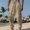 Khaki, variant on Casual Pants for Mens Big and Tall Fashion Plus Size Wash Water Wrinkles Pocket Draw Rope Elastic Waist Solid Color Casual Trousers