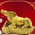 thumbnail image 2 of Encimera chino 12 zodiaco cobre coleccionables decoración estatua Ganado Gloria Ornamento animal del zodiaco chino, 2 of 9