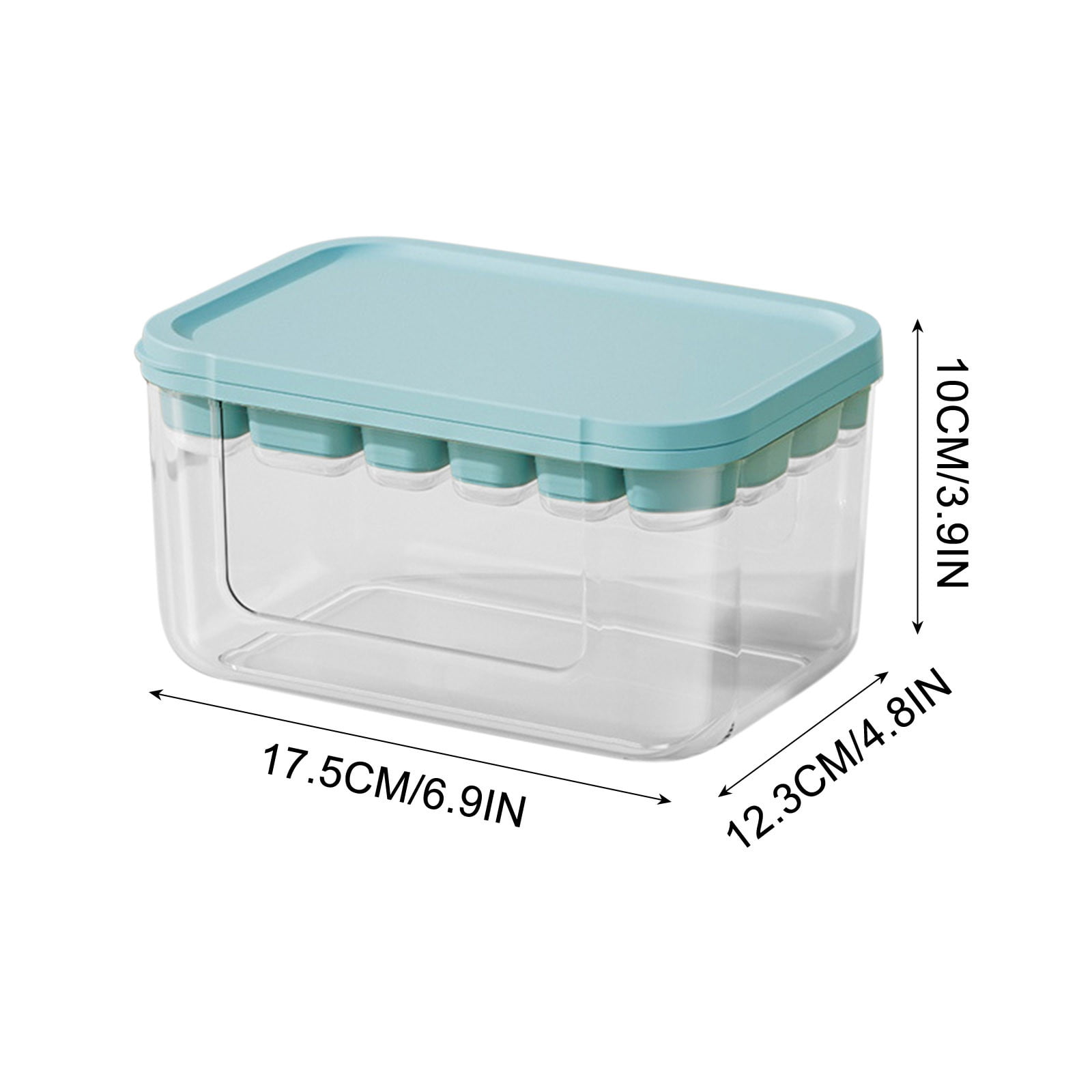 Tunhigl Sales Silica Gel Ice Tray Film with 22-cell Ice Box with Lid Food-grade Ice Maker Home Ice-cream Popsicle