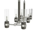 thumbnail image 5 of Hunter - River Mill 6-light Brushed Nickel, Large Chandelier, Dimmable, Rustic Style, Linear Shaped, for Bedrooms, Dining, Living Rooms - 19471, 5 of 9