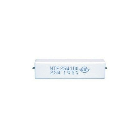Ohm 25 Watt Wirewound Resistor - Brand New Nte Electronics 10 Ohms 25 Watt Wirewound Resistor 2 Pack
