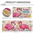 thumbnail image 3 of Happy Easter Y''all Flamingo Kitchen Rugs Set of 2, Easter Eggs Butterfly Kitchen Mats Decor, Spring Lily Flower Floor Door Mat Home Decorations - 17x30 and 17x47 Inch, 3 of 6