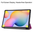 thumbnail image 5 of Allytech Galaxy Tab S6 Lite 10.4" 2022 2020 Case SM-P610 P615 P613 P619, Slim Fit Hard PC Shell Auto Sleep Wake Trifold Stand Shockproof Protective Back Cover for Samsung Galaxy Tab S6 Lite - Purple, 5 of 9