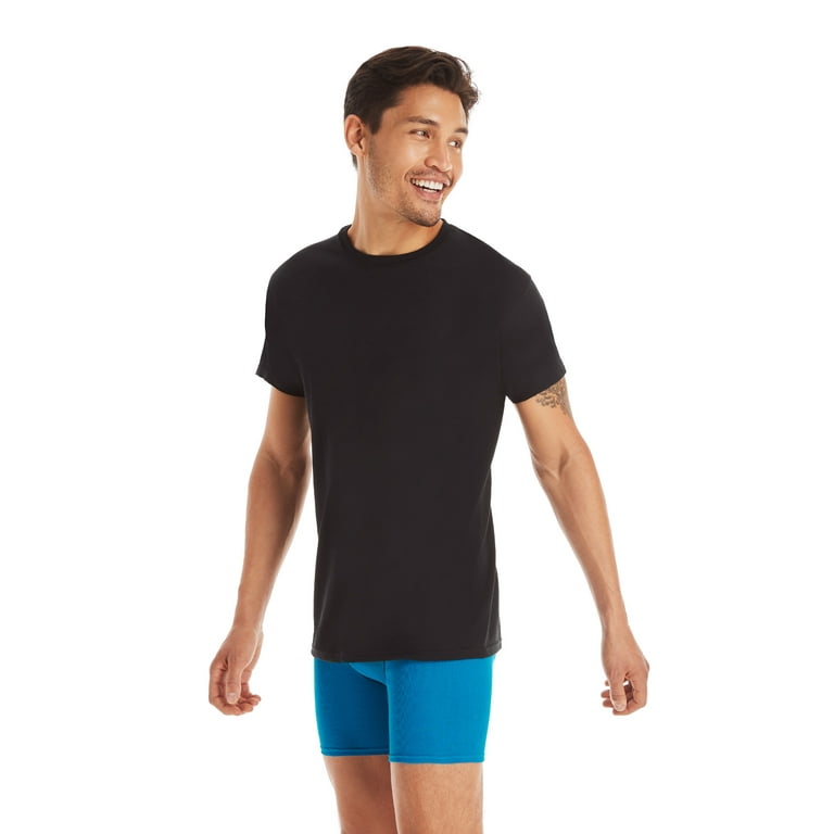 Hanes Men's Value Assorted Crew T-Shirt Undershirts, 6 Pack - Walmart.com